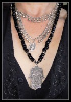 Pewter Onyx Necklace-1